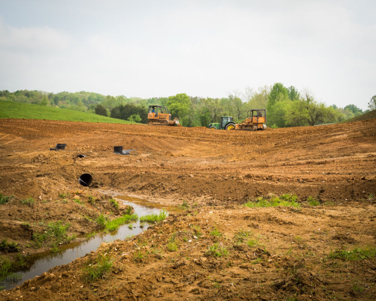 May 09, 2015. Weaver Works. Jimbo Tucker pond